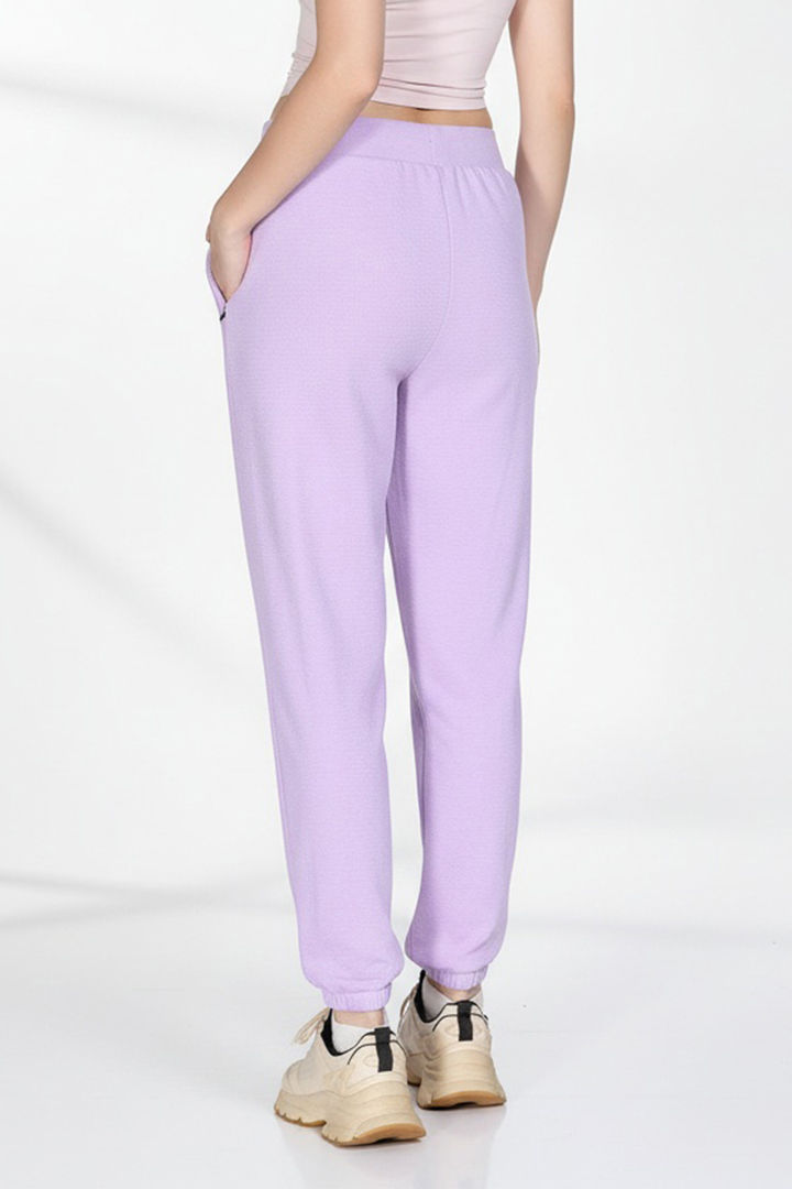 Zivame Knit Cotton Loungewear Bottom - Lilac Breeze — image 4